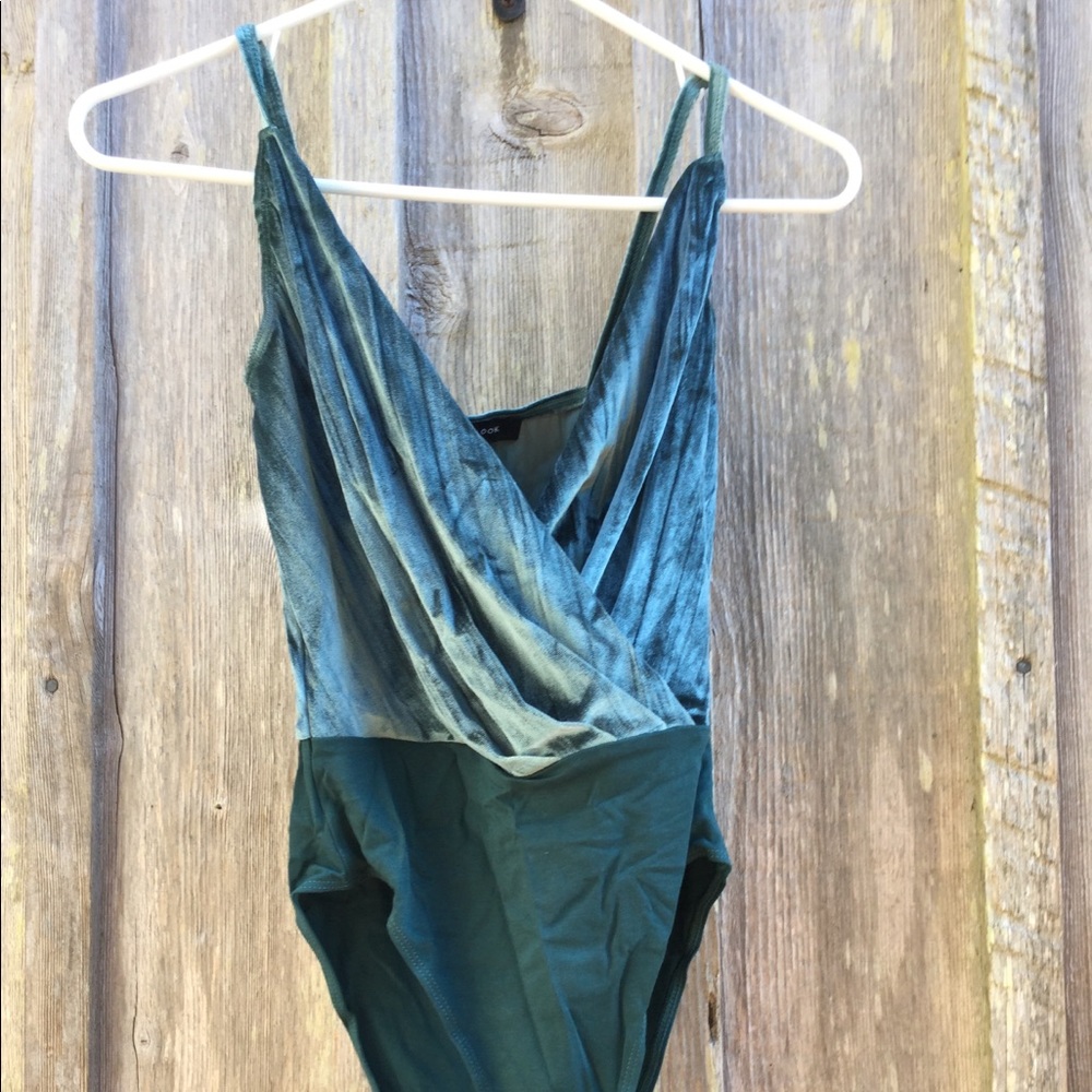 NWT New Look Velvet Bodysuit